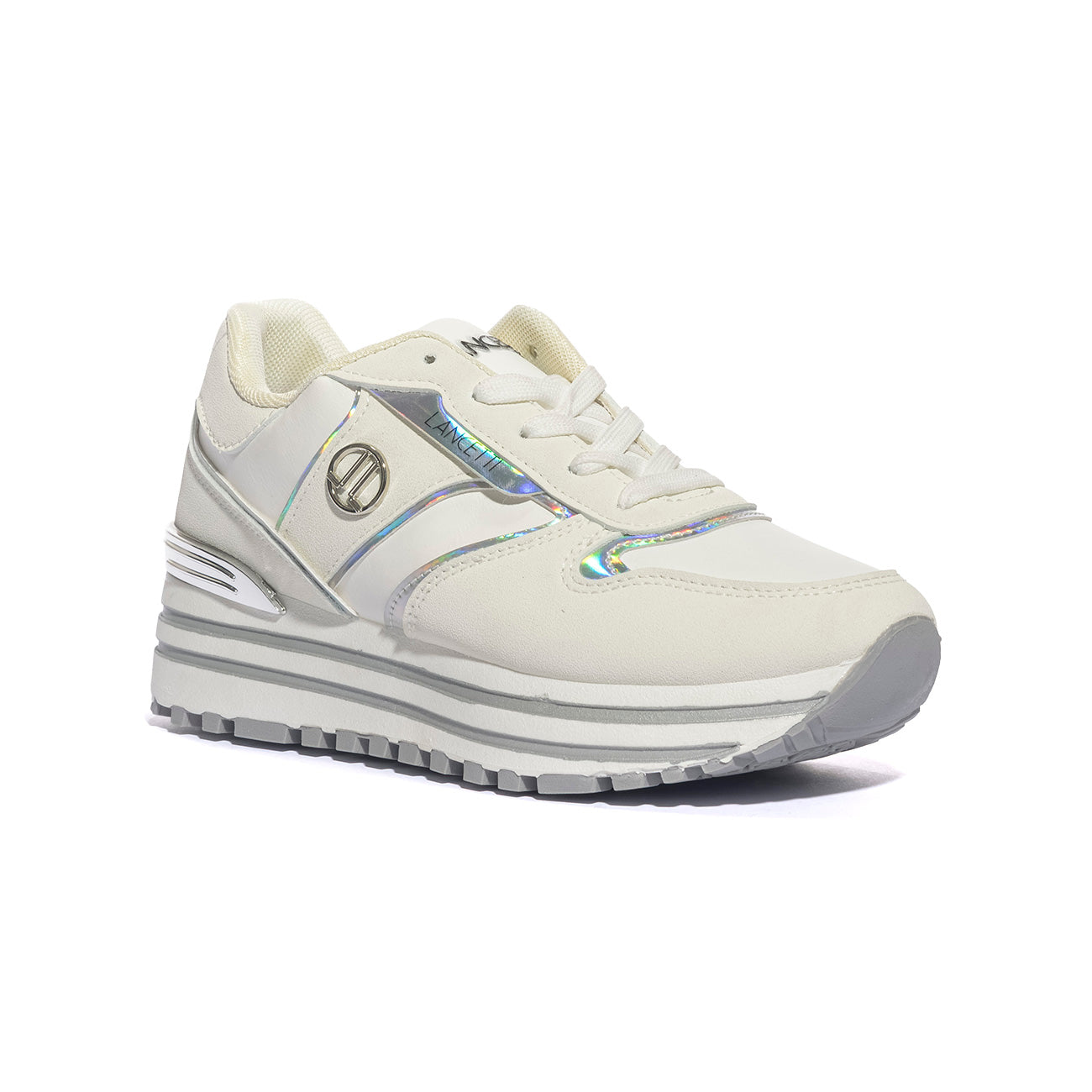 LANCETTI LANC389 WHITE Sneakers Donna 