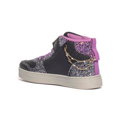 LELLI KELLY LKA4412 NERO PORPORA Sneakers Bambina 