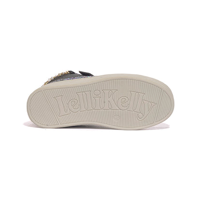 LELLI KELLY LKA4412 NERO PORPORA Sneakers Bambina 