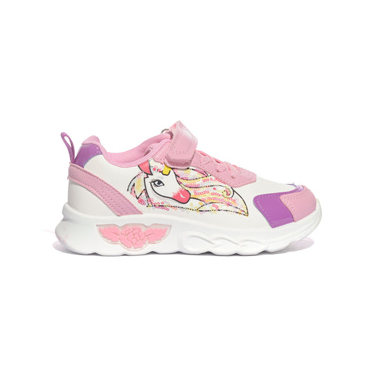 LELLI KELLY LKAA4490 BIANCO ROSA Sneakers Bambina 