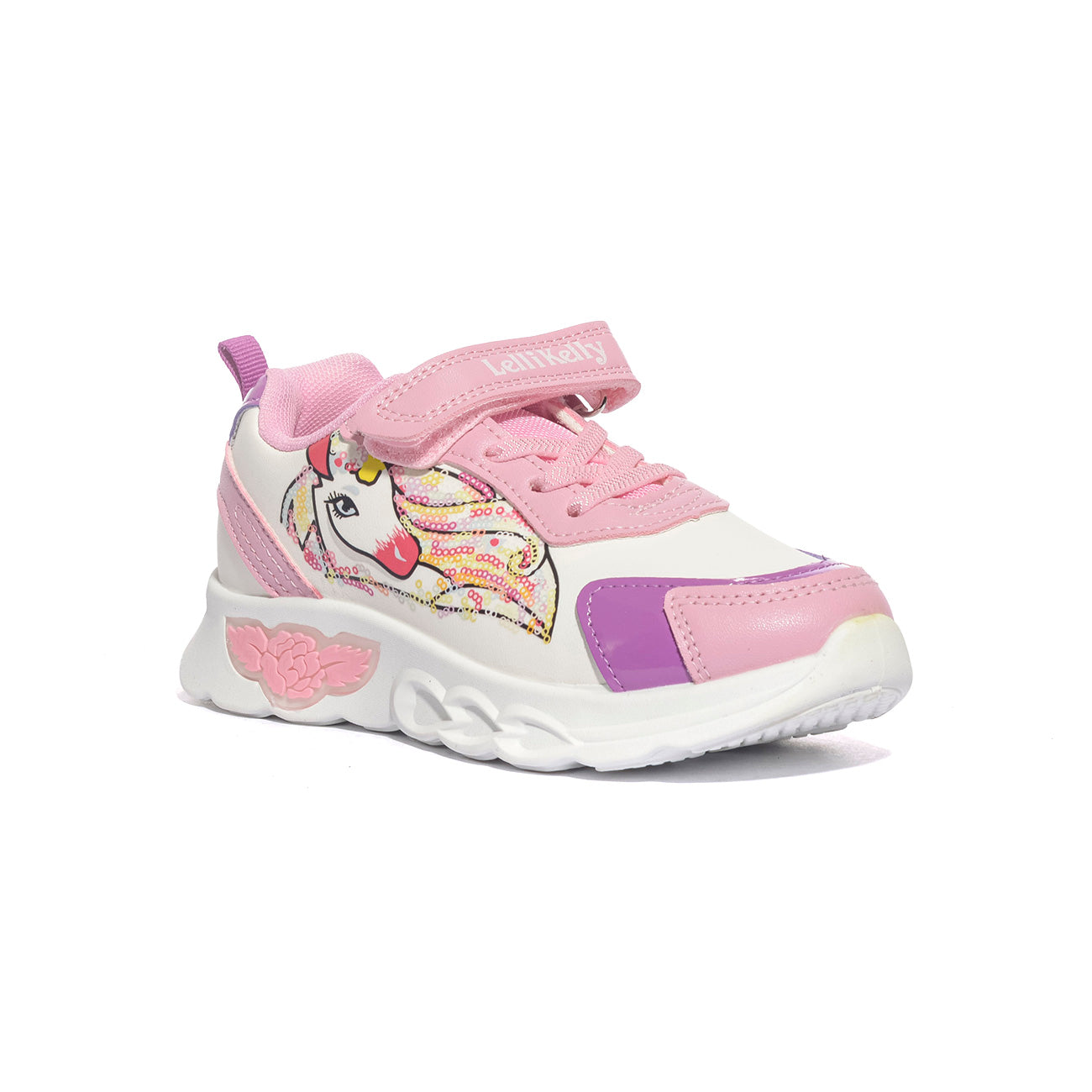 LELLI KELLY LKAA4490 BIANCO ROSA Sneakers Bambina 