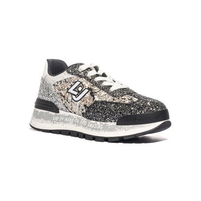 LIUJO BF4047TX007S3426 BLACK SILVER WHITE Sneakers Donna 