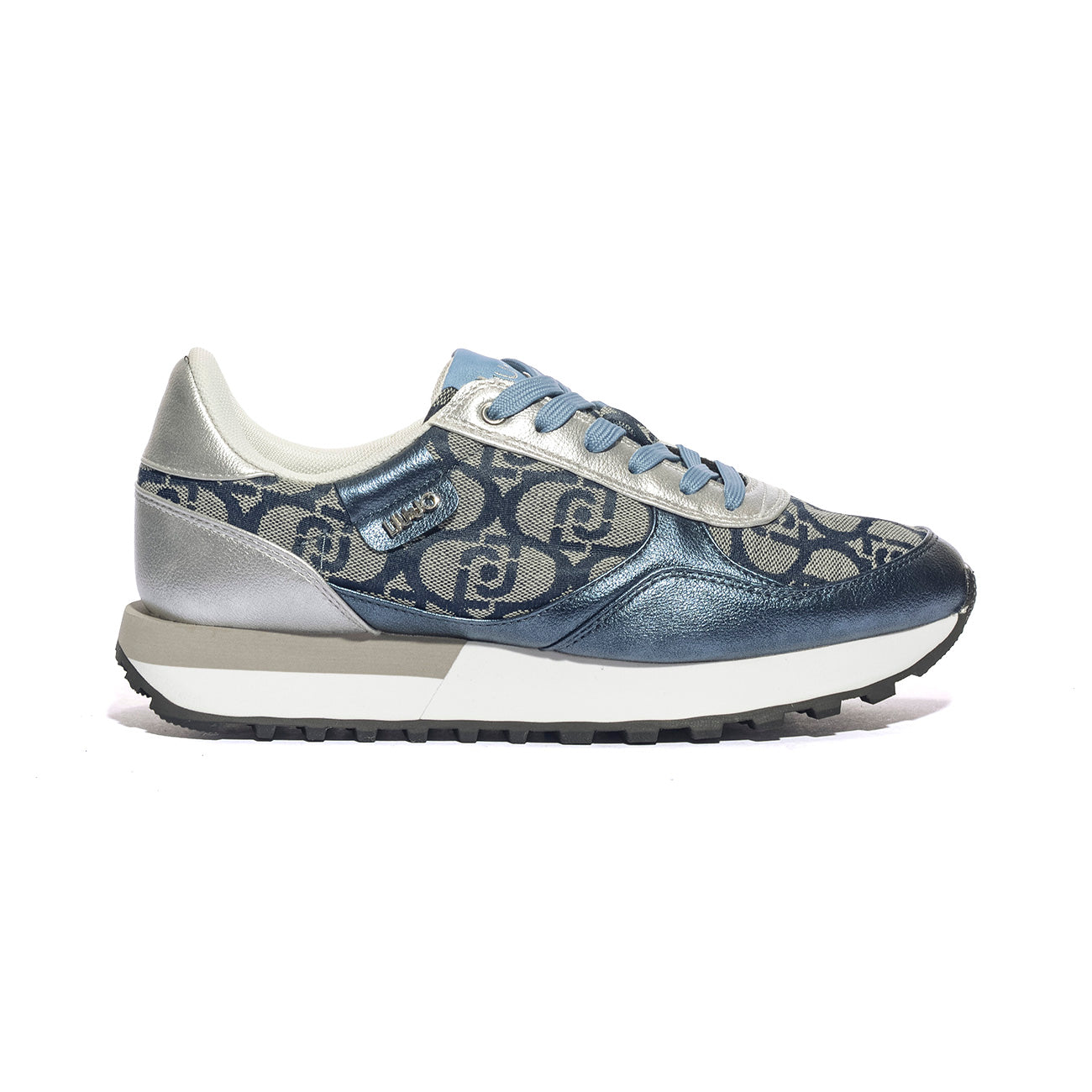 LIUJO BF5057EX321 DENIM SILVER Sneakers Donna 
