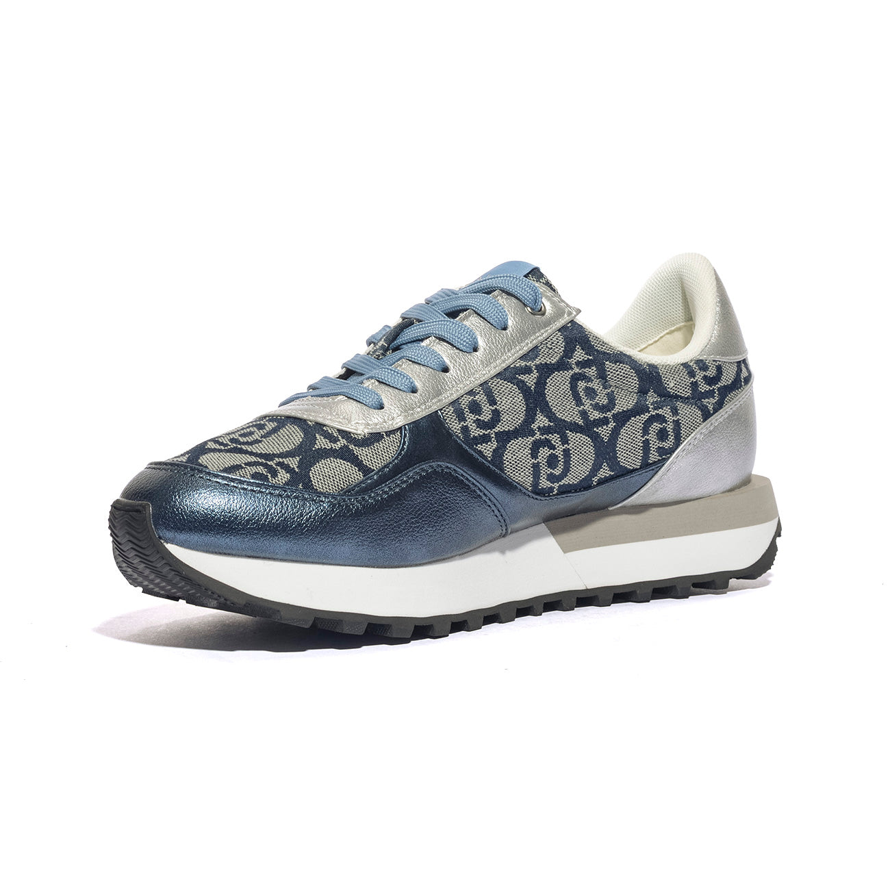 LIUJO BF5057EX321 DENIM SILVER Sneakers Donna 