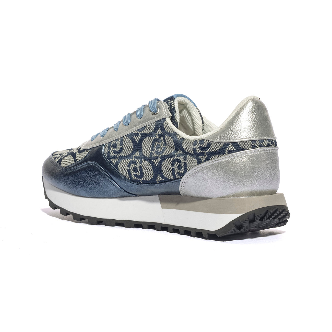 LIUJO BF5057EX321 DENIM SILVER Sneakers Donna 