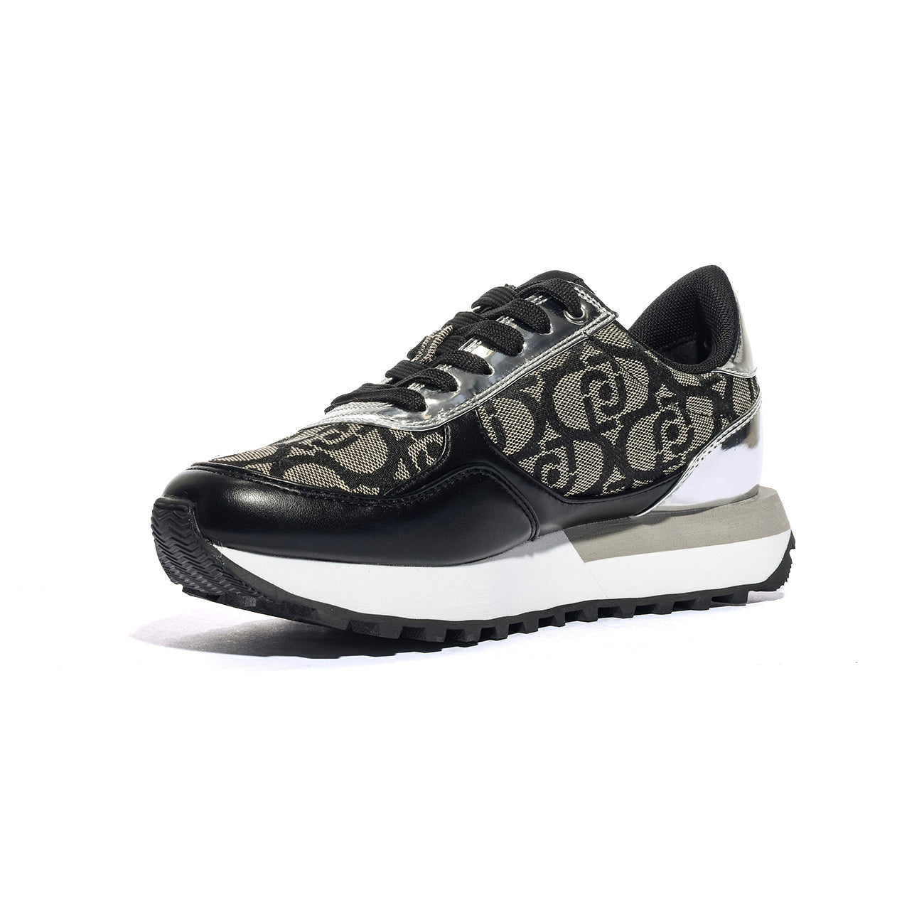 LIUJO BF5057EX32201039 BLACK SILVER Sneakers Donna 