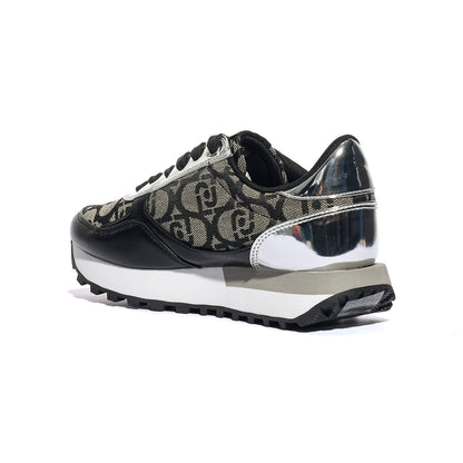 LIUJO BF5057EX32201039 BLACK SILVER Sneakers Donna 