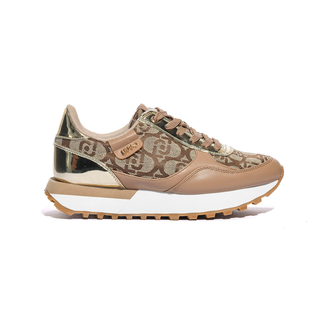 LIUJO BF5057EX322S3908 SADDLE GOLD Sneakers Donna 