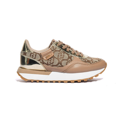 LIUJO BF5057EX322S3908 SADDLE GOLD Sneakers Donna 
