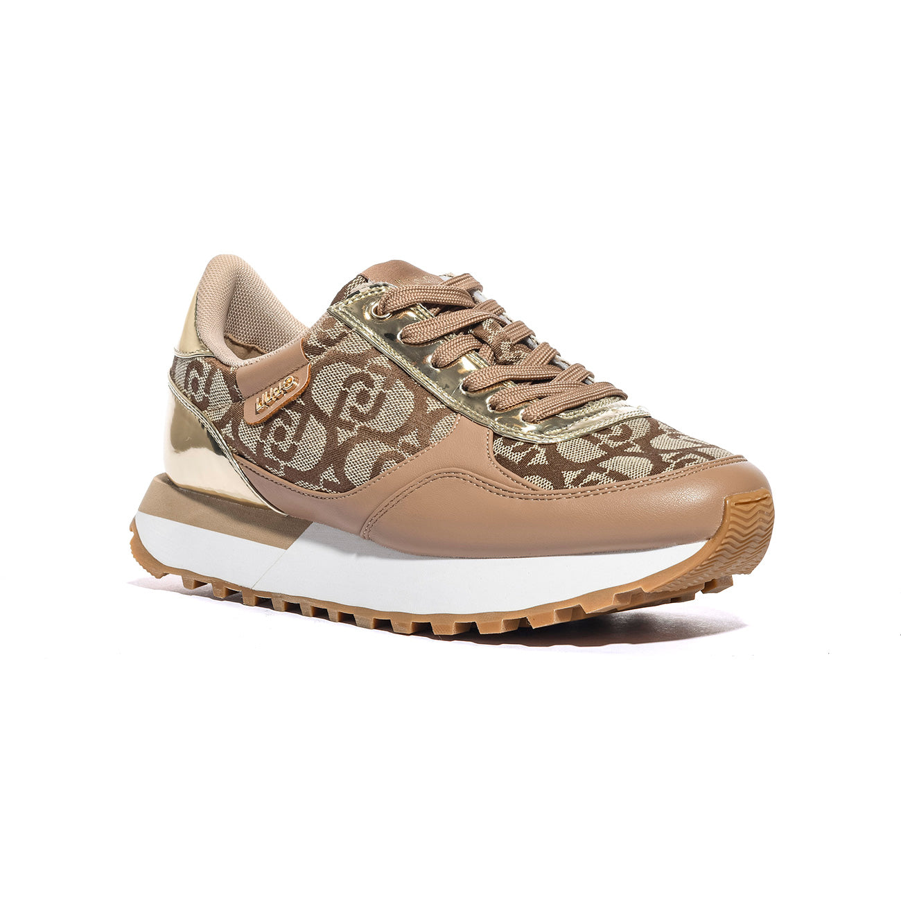 LIUJO BF5057EX322S3908 SADDLE GOLD Sneakers Donna 