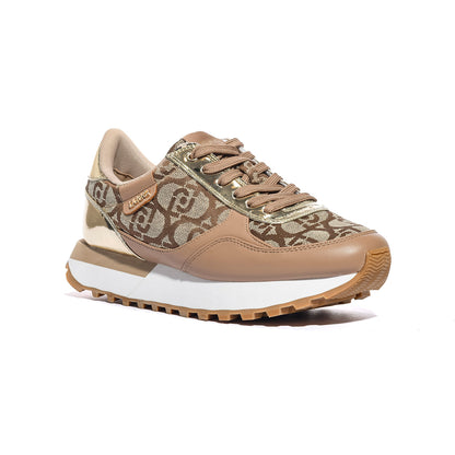 LIUJO BF5057EX322S3908 SADDLE GOLD Sneakers Donna 
