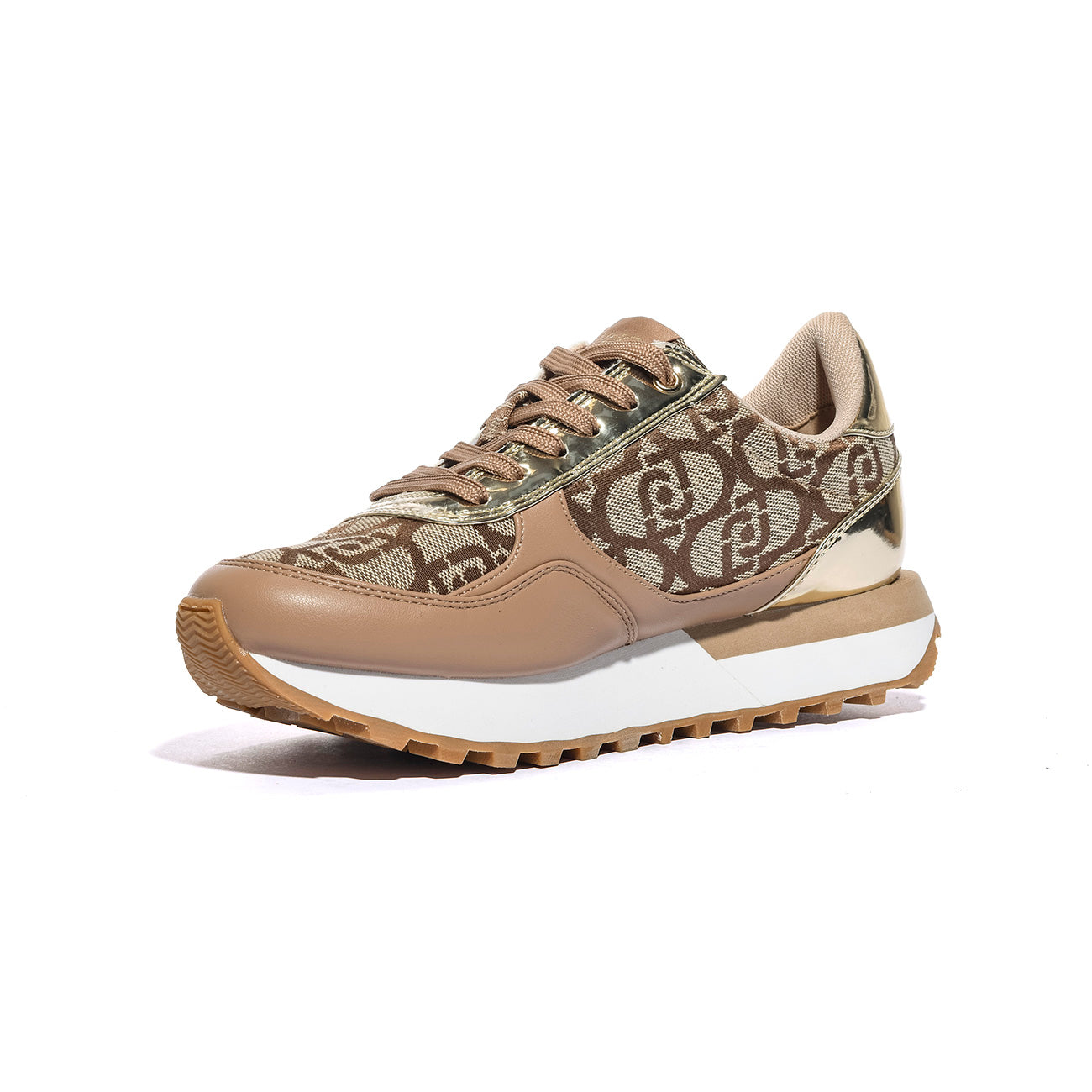 LIUJO BF5057EX322S3908 SADDLE GOLD Sneakers Donna 