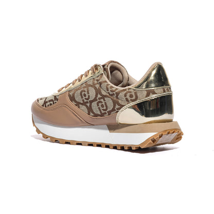 LIUJO BF5057EX322S3908 SADDLE GOLD Sneakers Donna 