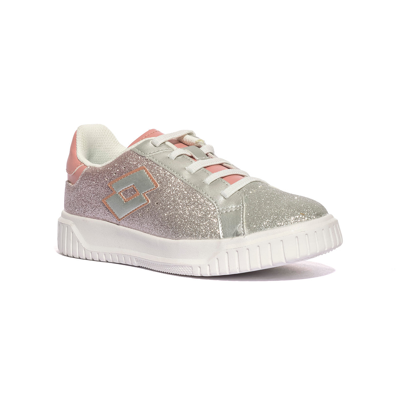 LOTTO 217508 SILVER METAL 2 ROSETTE Sneakers Bambino 