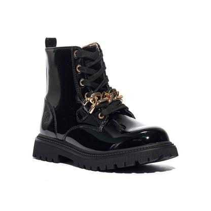 LUMBERJACK 102226547 BLACK Anfibi Bambina 