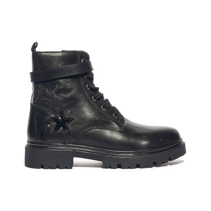 LUMBERJACK SGH1601-002-B01-CB001 BLACK Anfibi Bambina 