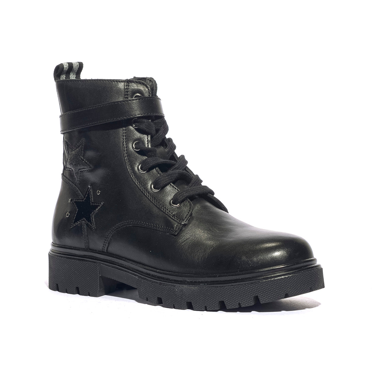 LUMBERJACK SGH1601-002-B01-CB001 BLACK Anfibi Bambina 