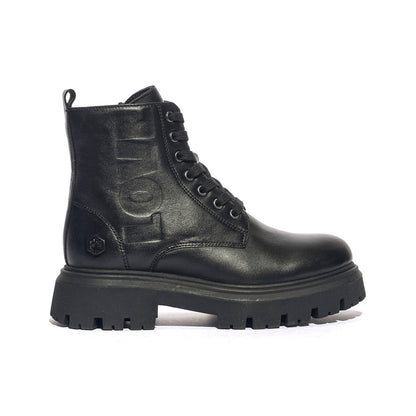 LUMBERJACK SGH1701-001-B01-CB001 BLACK Anfibi Bambina 