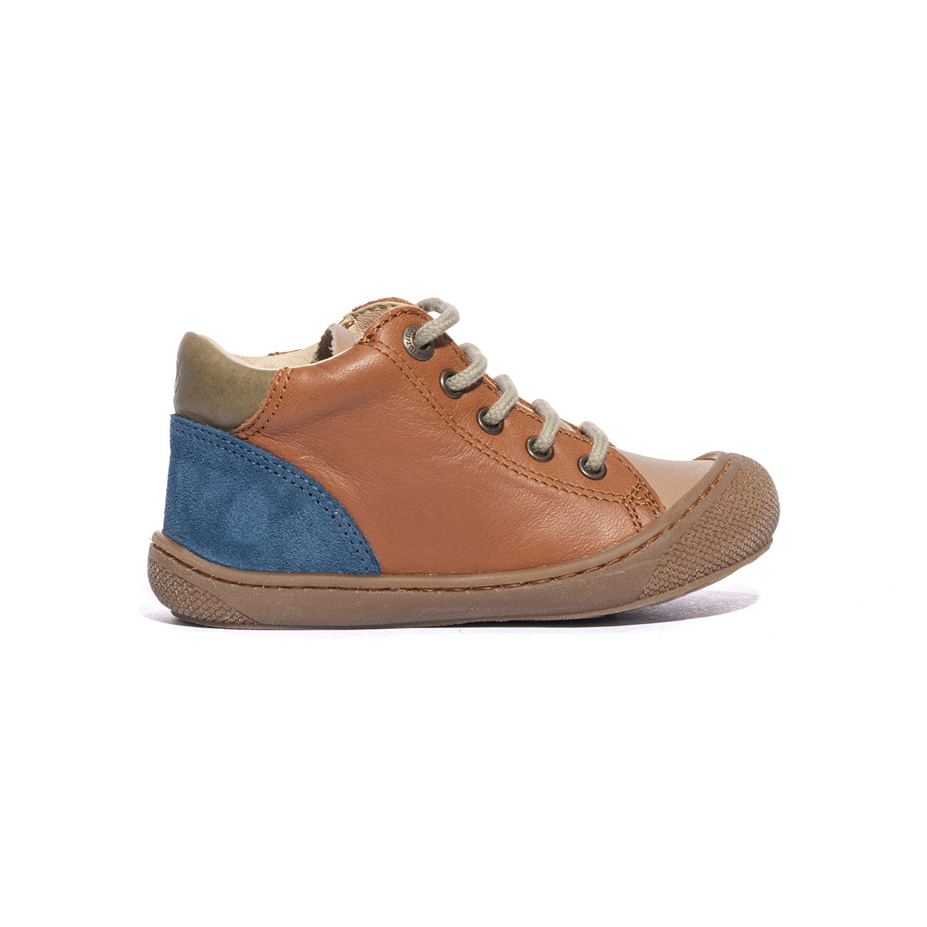 NATURINO 0012015282.01.1D97 SAND COGNAC INDIGO Sneakers Bambino 