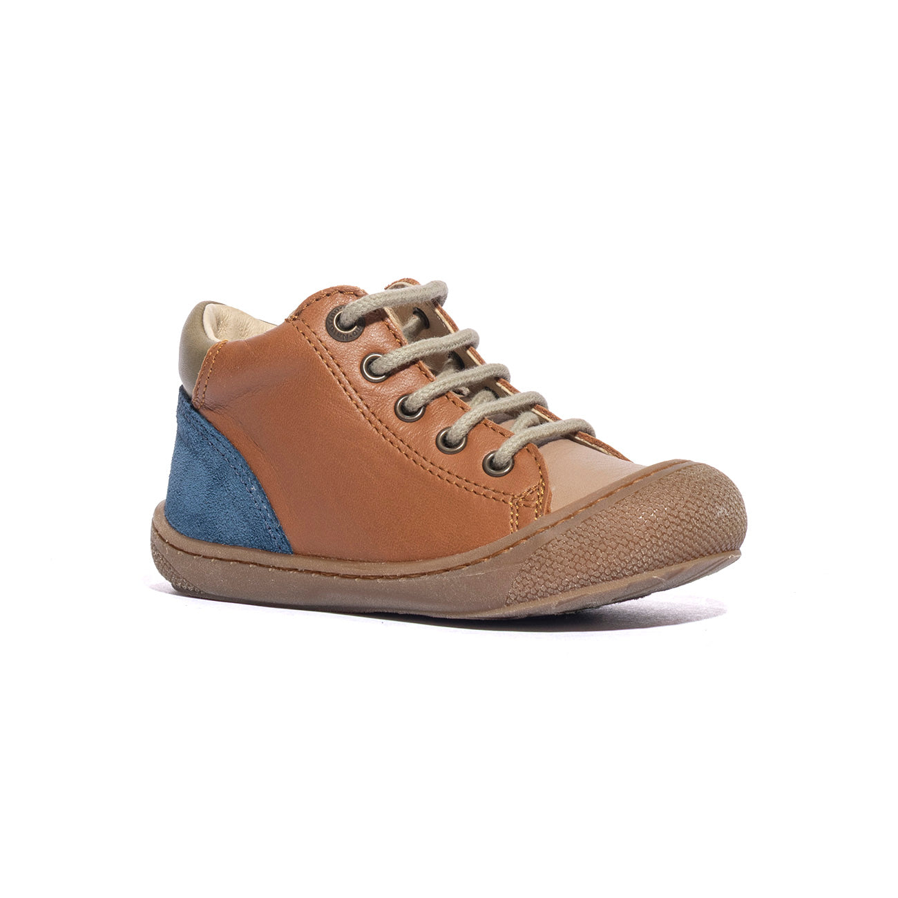 NATURINO 0012015282.01.1D97 SAND COGNAC INDIGO Sneakers Bambino 
