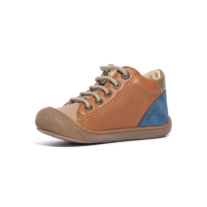 NATURINO 0012015282.01.1D97 SAND COGNAC INDIGO Sneakers Bambino 