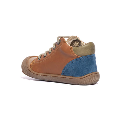 NATURINO 0012015282.01.1D97 SAND COGNAC INDIGO Sneakers Bambino 