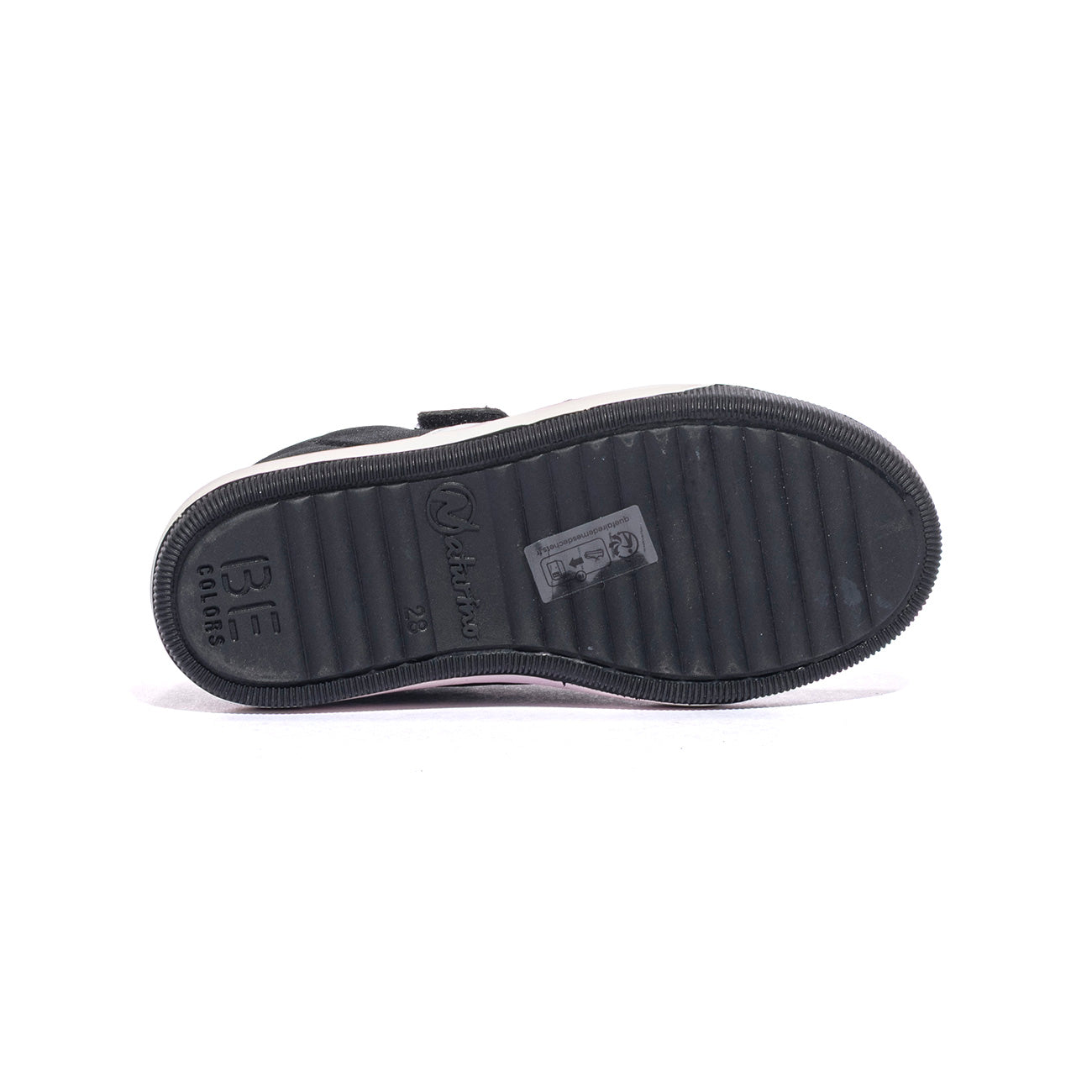 NATURINO 0012017091.02.1A06 BLACK WHITE Sneakers Bambino 