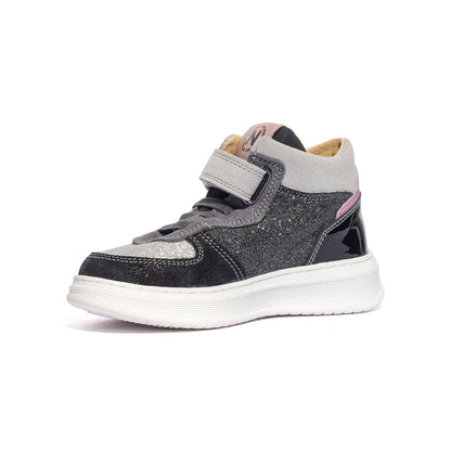 NATURINO 0012017103.03.1A02 BLACK SILVER Sneakers Bambina 