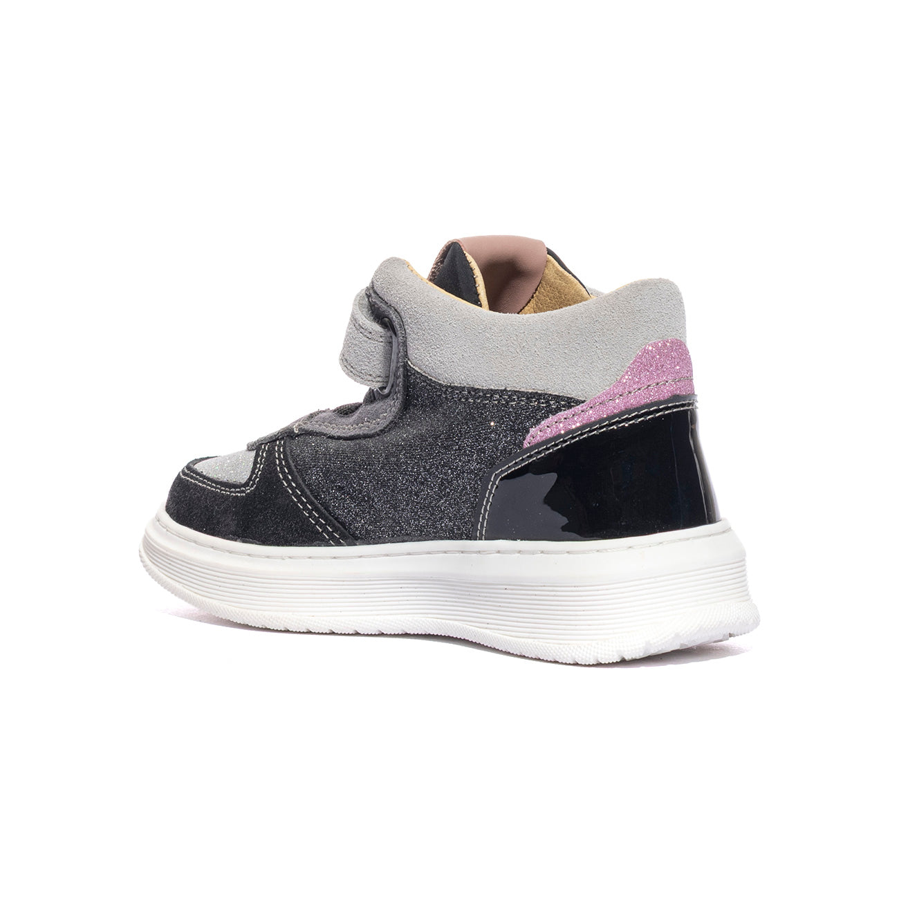 NATURINO 0012017103.03.1A02 BLACK SILVER Sneakers Bambina 