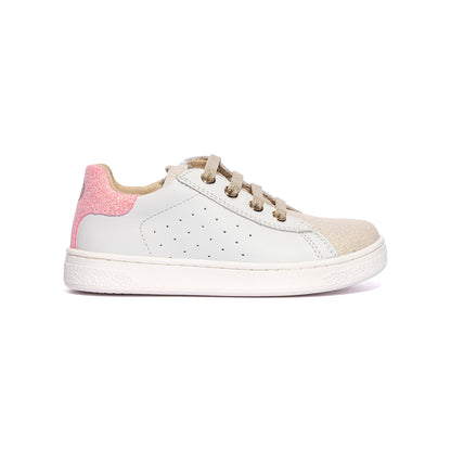 NATURINO 0012017508.07.1N71 WHITE PLATINUM CANDY Sneakers Bambina 