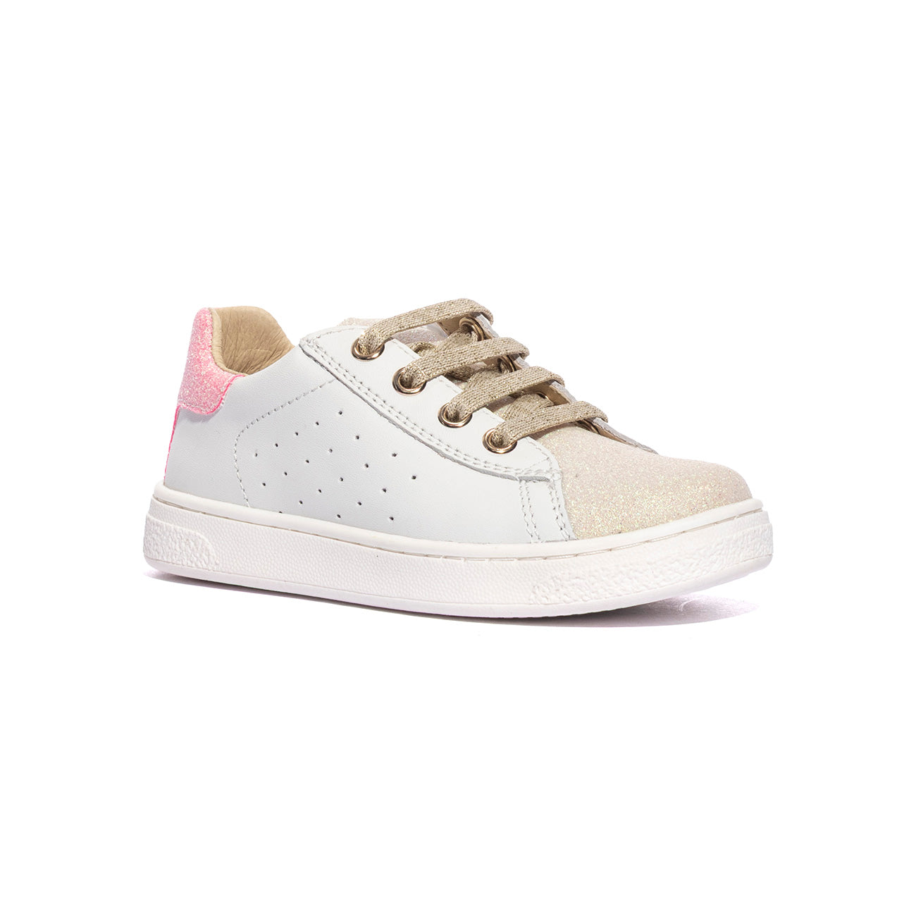 NATURINO 0012017508.07.1N71 WHITE PLATINUM CANDY Sneakers Bambina 