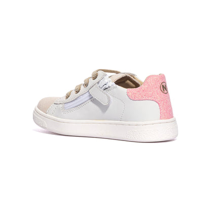 NATURINO 0012017508.07.1N71 WHITE PLATINUM CANDY Sneakers Bambina 