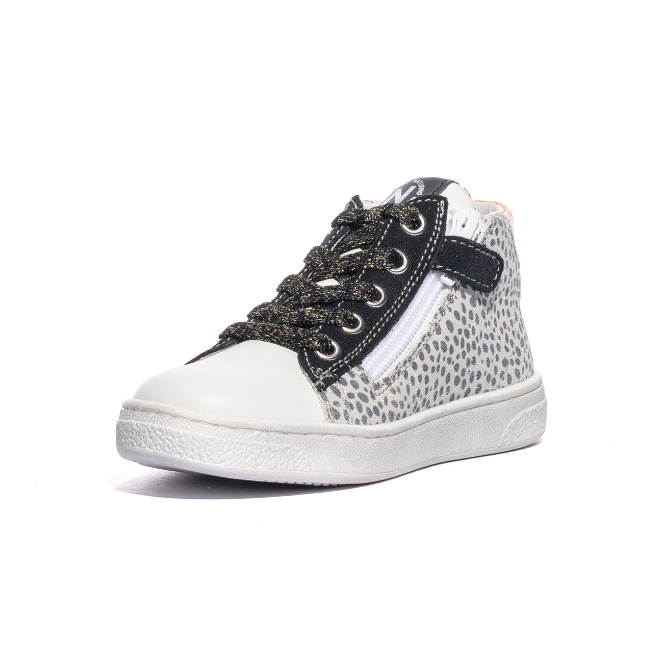 NATURINO 0012017858.07.1N37 WHITE BLACK YELLOW Sneakers Bambina 
