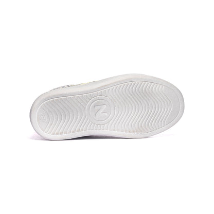NATURINO 0012017858.07.1N37 WHITE BLACK YELLOW Sneakers Bambina 
