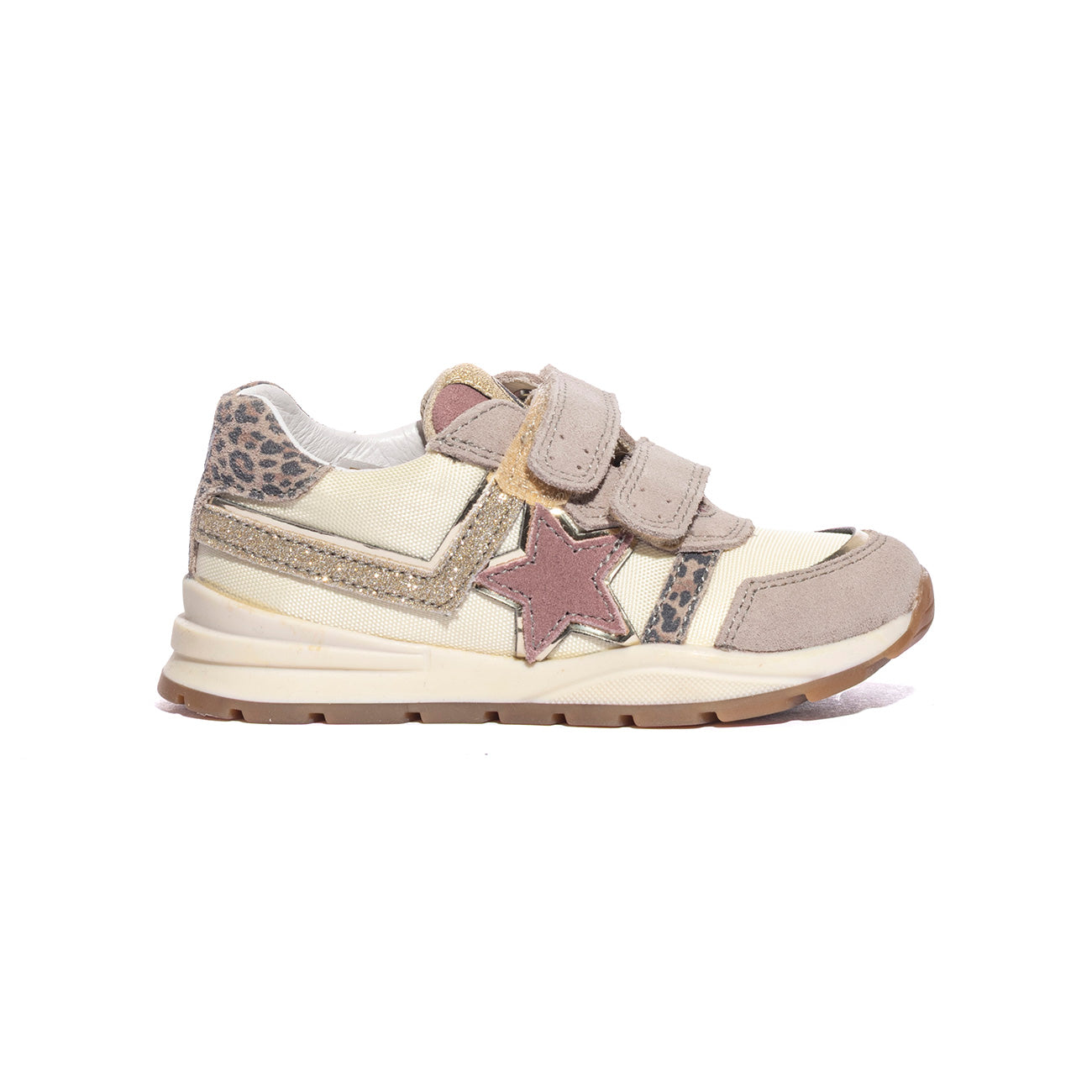 NATURINO 0012017870.03.1E18 BEIGE MILK ROSE Sneakers Bambina 
