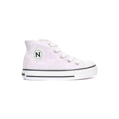NATURINO 0012018270.27.0N07 WHITE IRID Sneakers Bambina 