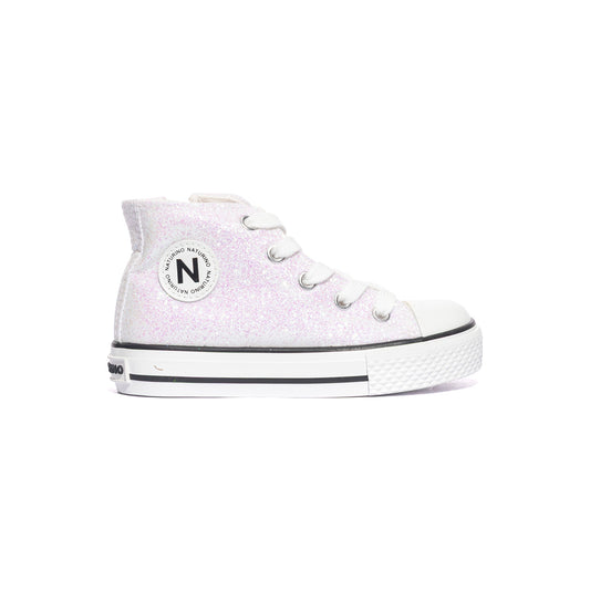 NATURINO 0012018270.27.0N07 WHITE IRID Sneakers Bambina 