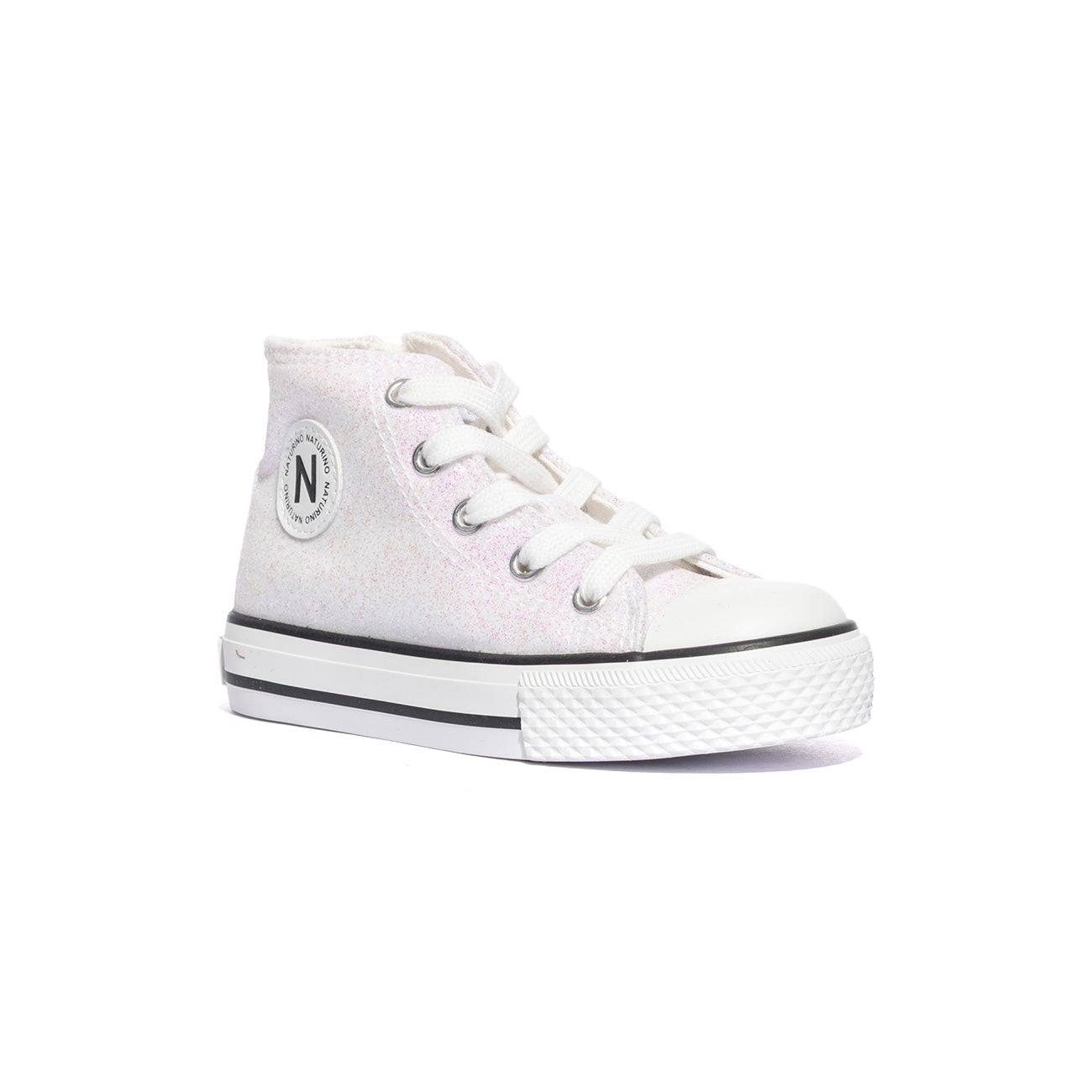 NATURINO 0012018270.27.0N07 WHITE IRID Sneakers Bambina 