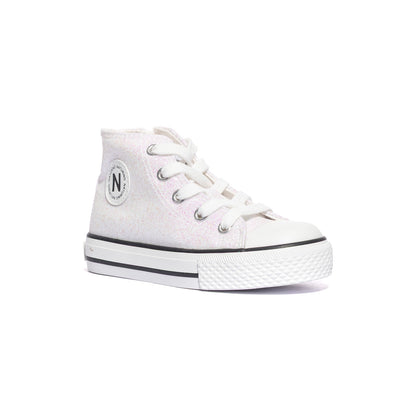 NATURINO 0012018270.27.0N07 WHITE IRID Sneakers Bambina 