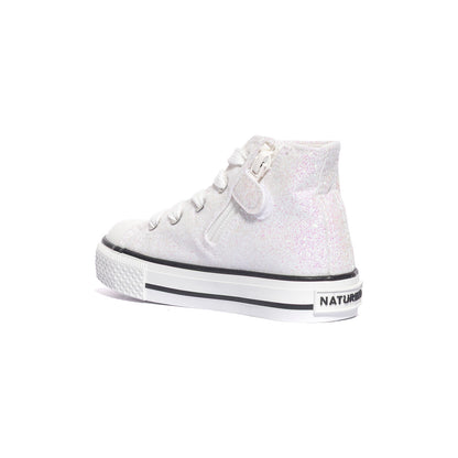 NATURINO 0012018270.27.0N07 WHITE IRID Sneakers Bambina 