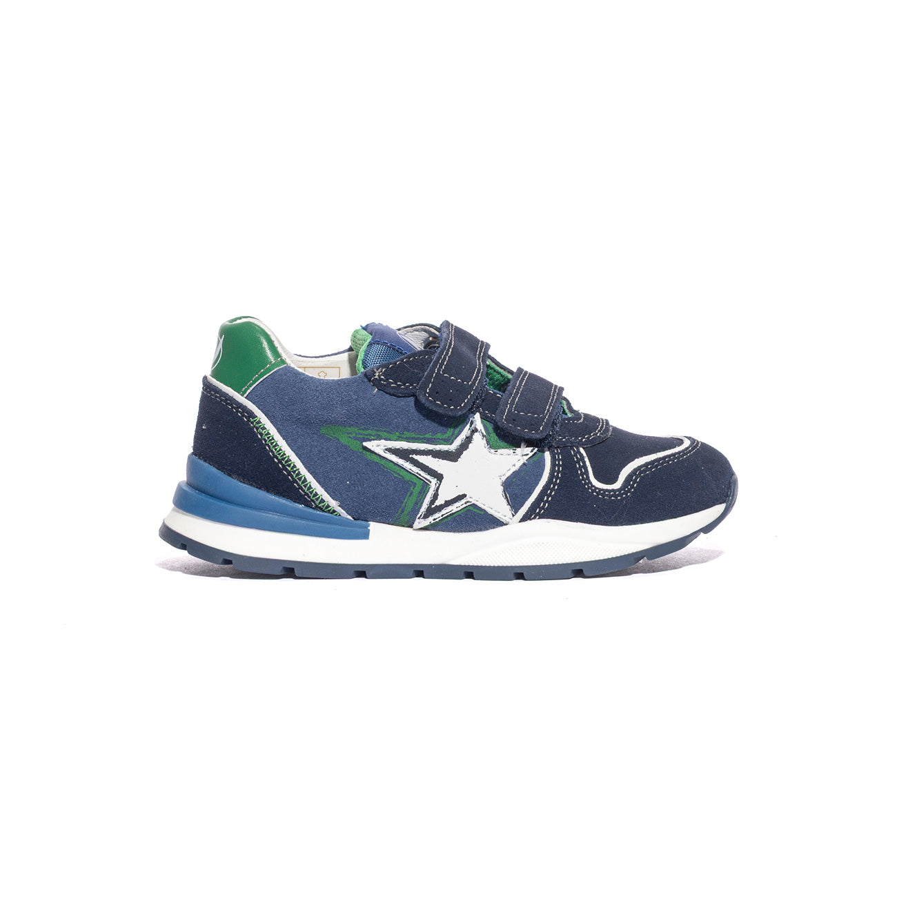 NATURINO 0012018599.01.1C24 NAVY AZURE GREEN Sneakers Bambino 