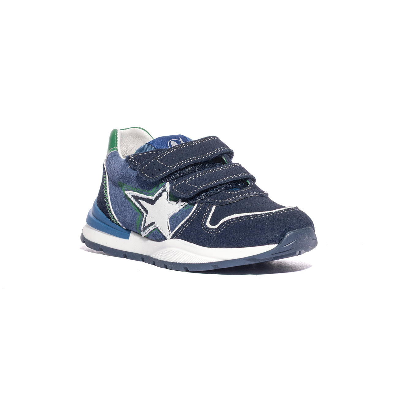 NATURINO 0012018599.01.1C24 NAVY AZURE GREEN Sneakers Bambino 