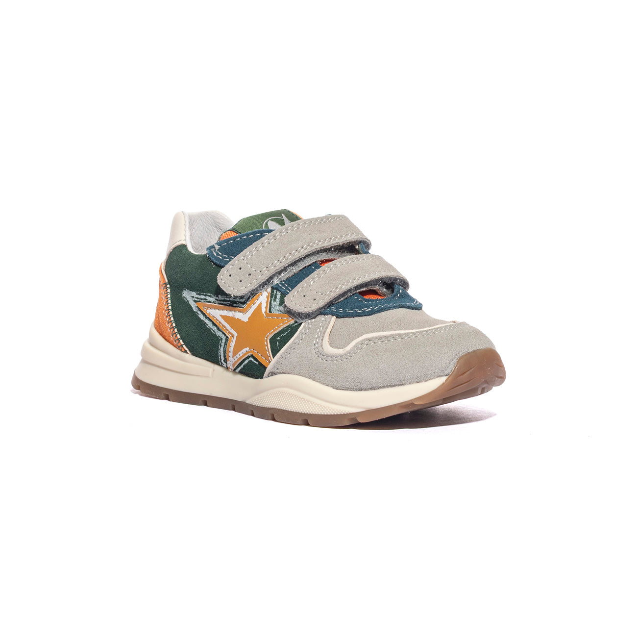 NATURINO 0012018599.01.1D88 TAUPE GREEN ORANGE Sneakers Bambino 