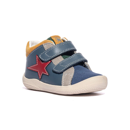 NATURINO 0012018730.01.2C18 AZURE TAUPE INDIGO Sneakers Bambino 
