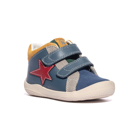 NATURINO 0012018730.01.2C18 AZURE TAUPE INDIGO Sneakers Bambino 