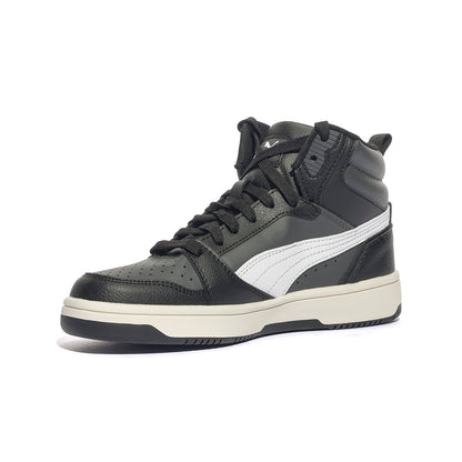 PUMA 393831-29 BLACK WHITE GREY Sneakers Donna 