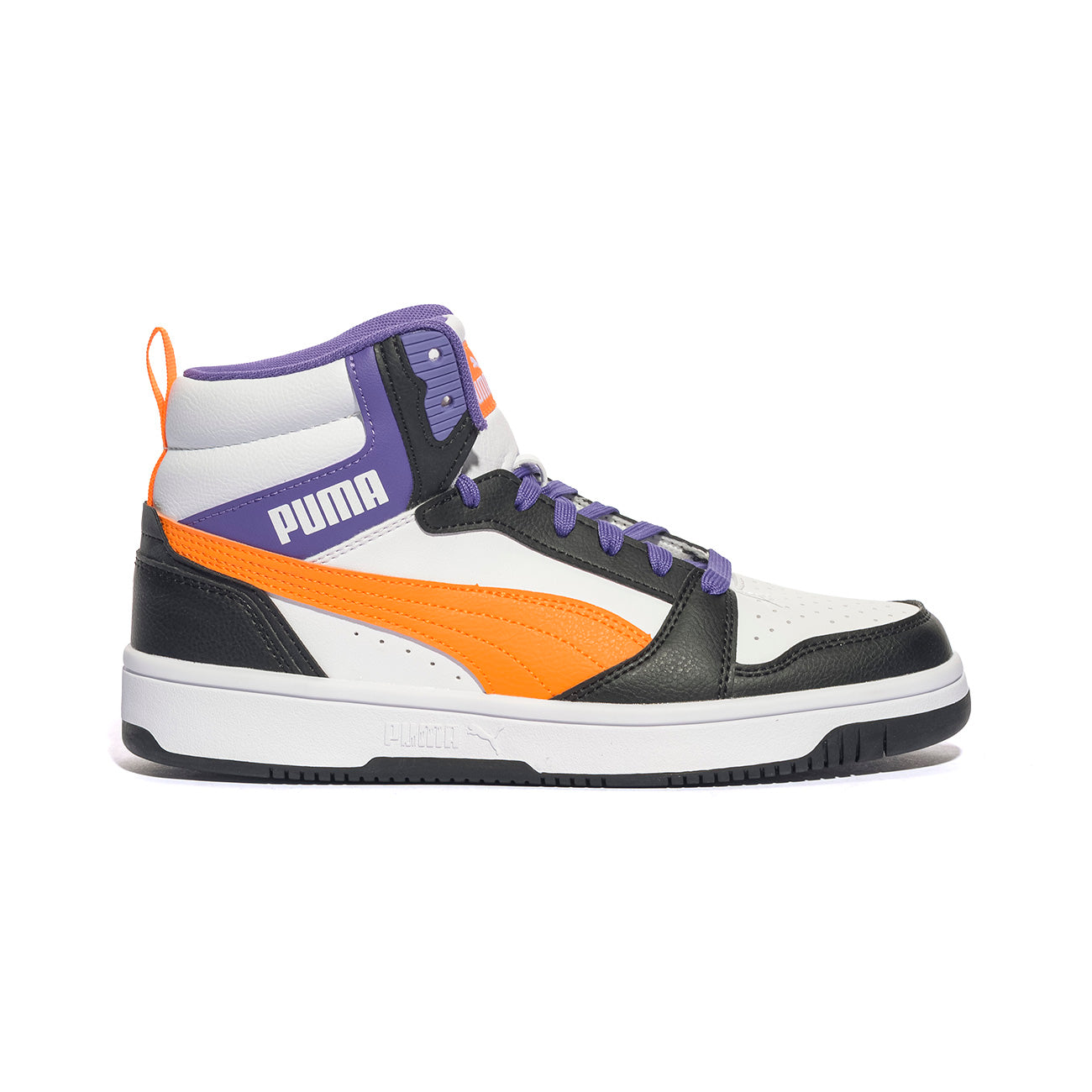 PUMA 393831-34 WHITE ORANGE BLACK Sneakers Donna 