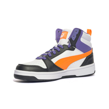 PUMA 393831-34 WHITE ORANGE BLACK Sneakers Donna 