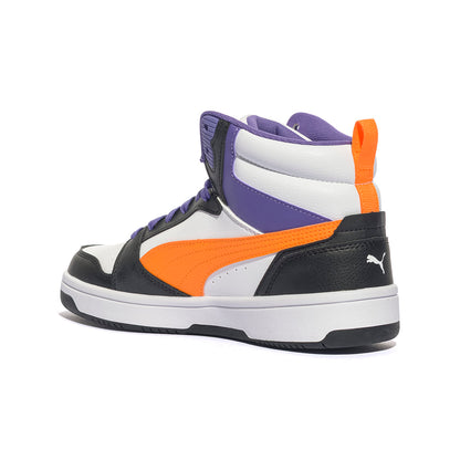 PUMA 393831-34 WHITE ORANGE BLACK Sneakers Donna 