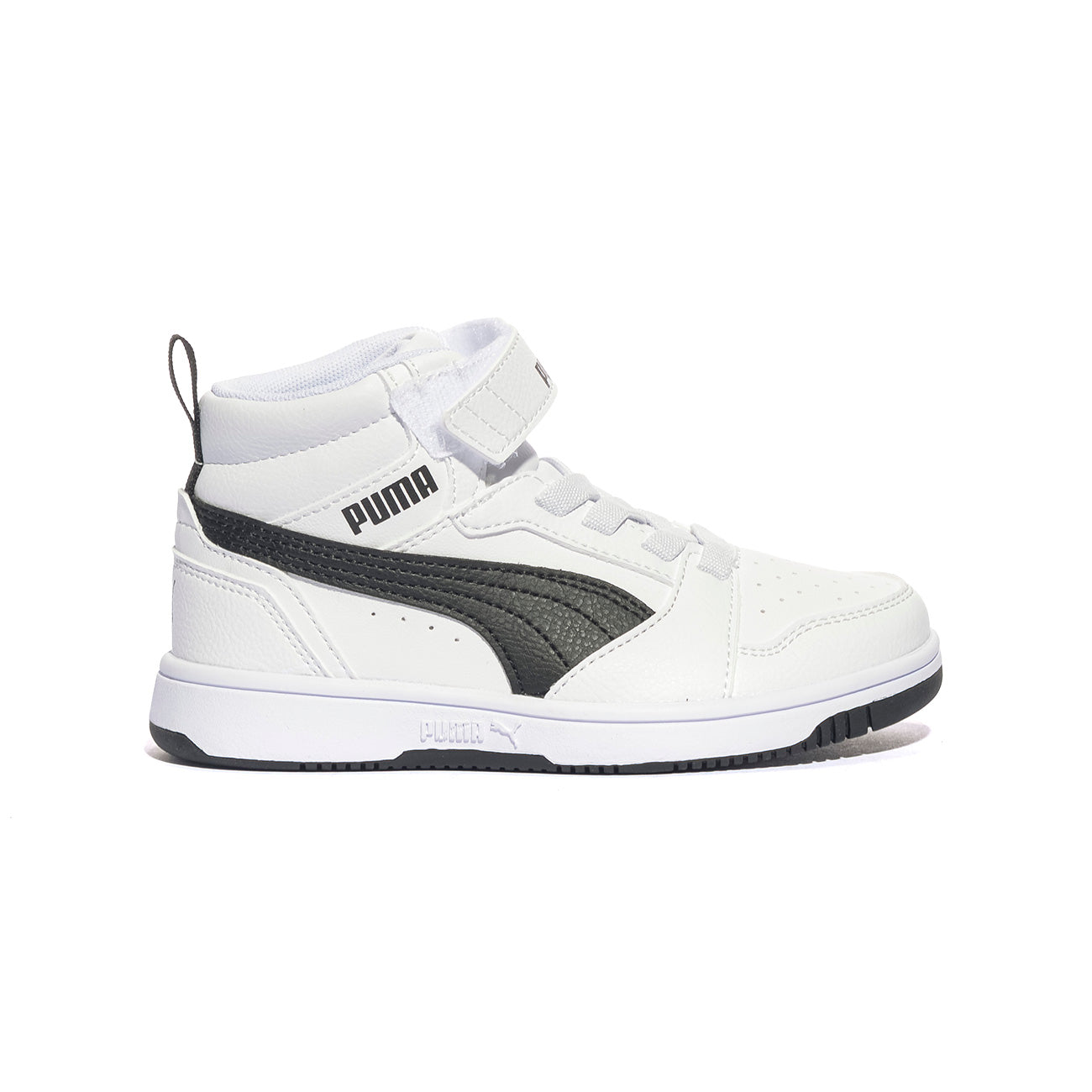 PUMA 393832-02 WHITE BLACK Sneakers Bambino 